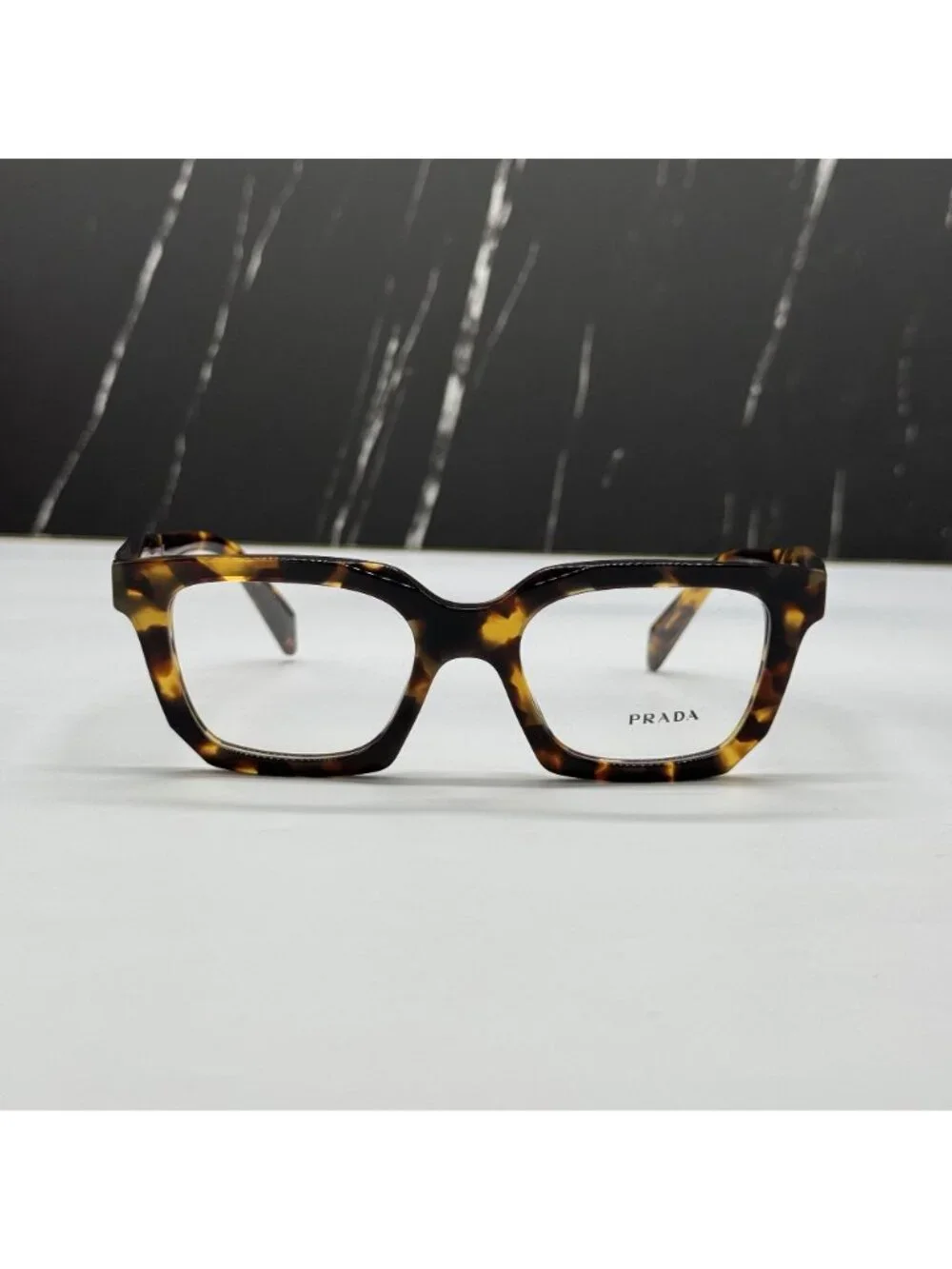 NWT Prada PRC08V 14L1O1 Havana Brown Women Eyeglasses PR C08V